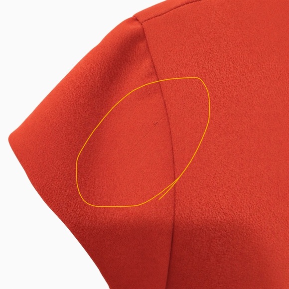 Aritzia Babaton “Hampton” Dress Women’s Size 6 – Burnt Orange - Picture 10 of 13